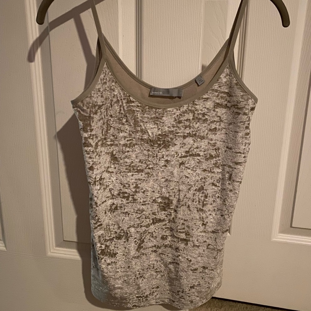 Vince Tops / Vince Velvet Camisole / color: cream / size: small